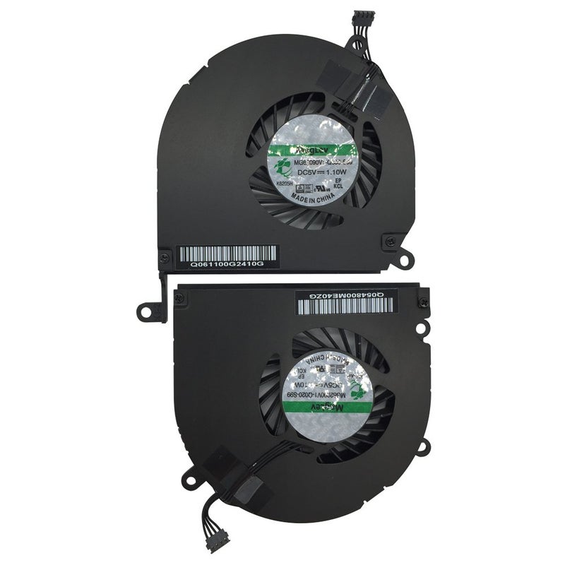 general Left and Right Side CPU Cooling Fan Assembly for Apple MacBook Pro 15" A1286 (2008, 2009, 2010, 2011, 2012) - Image 1